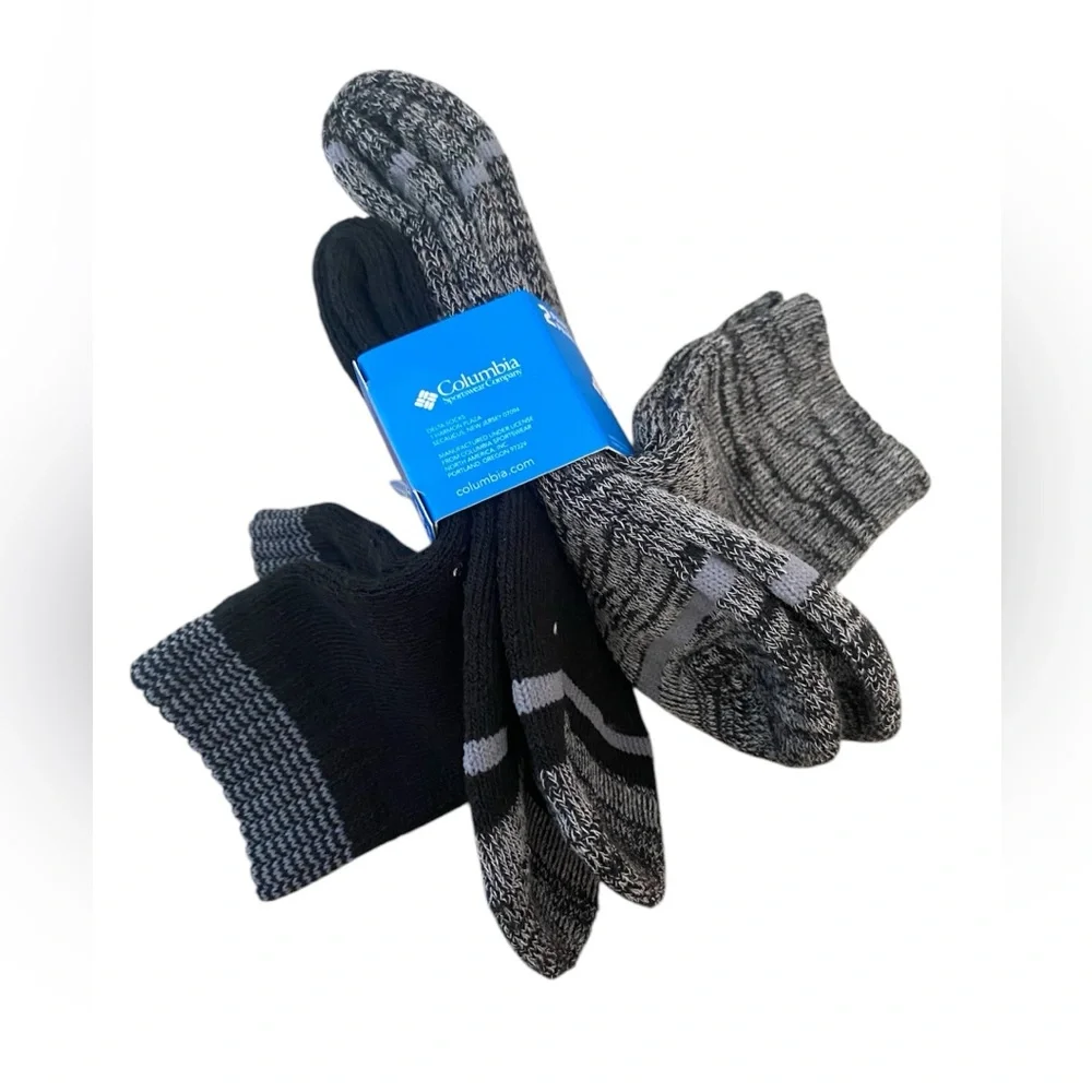 Columbia 2 Pair Moisture Control Crew Socks